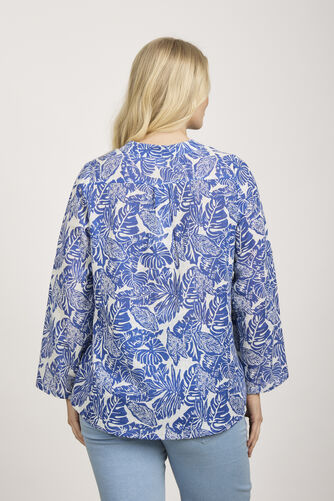 Mudflower - Cotton Slub Palm Print Shirt